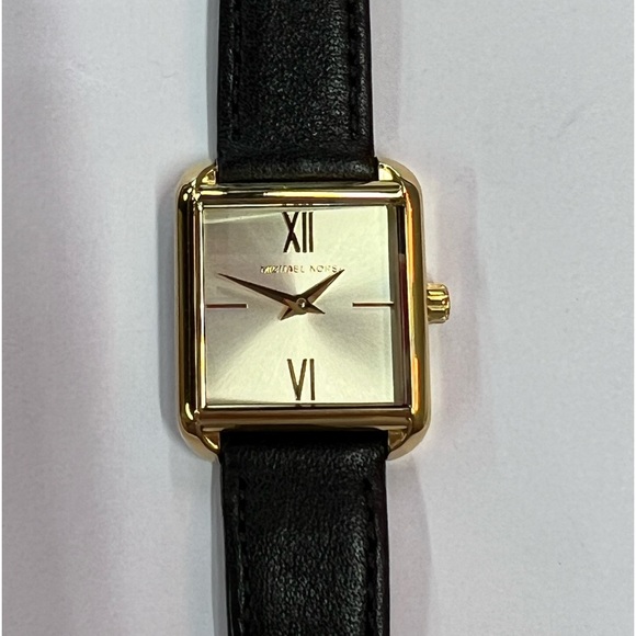 EUC Lake Gold-Tone and Black Leather Wrap Watch - Picture 4 of 16